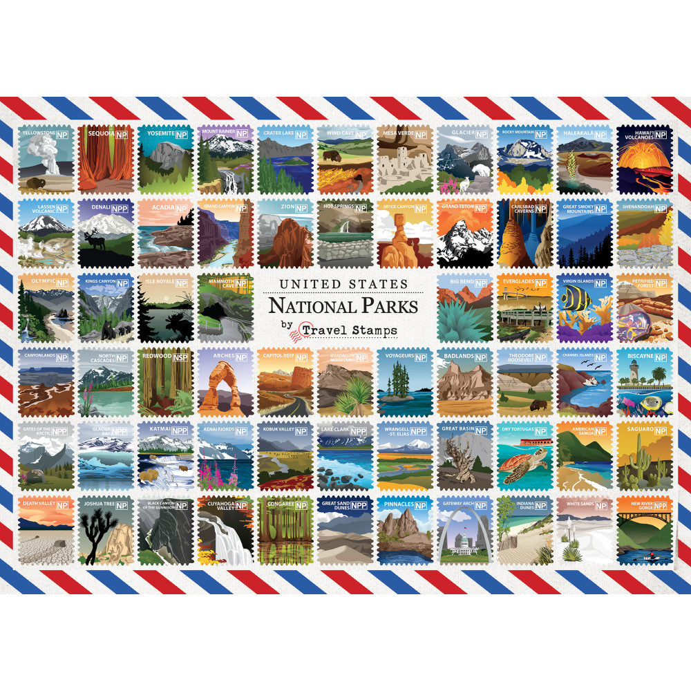ODP National Parks Travel Stamps - 500 Piece Puzzle