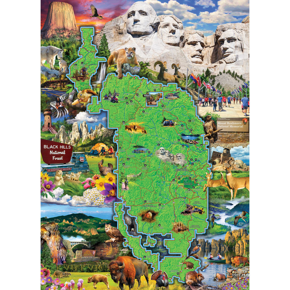 ODP Black Hills Map - 300 Piece Puzzle