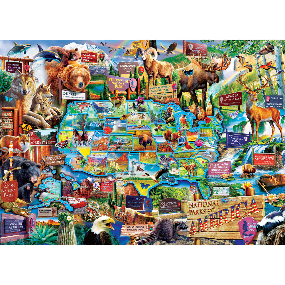 ODP National Parks Map - 500 Piece Puzzle