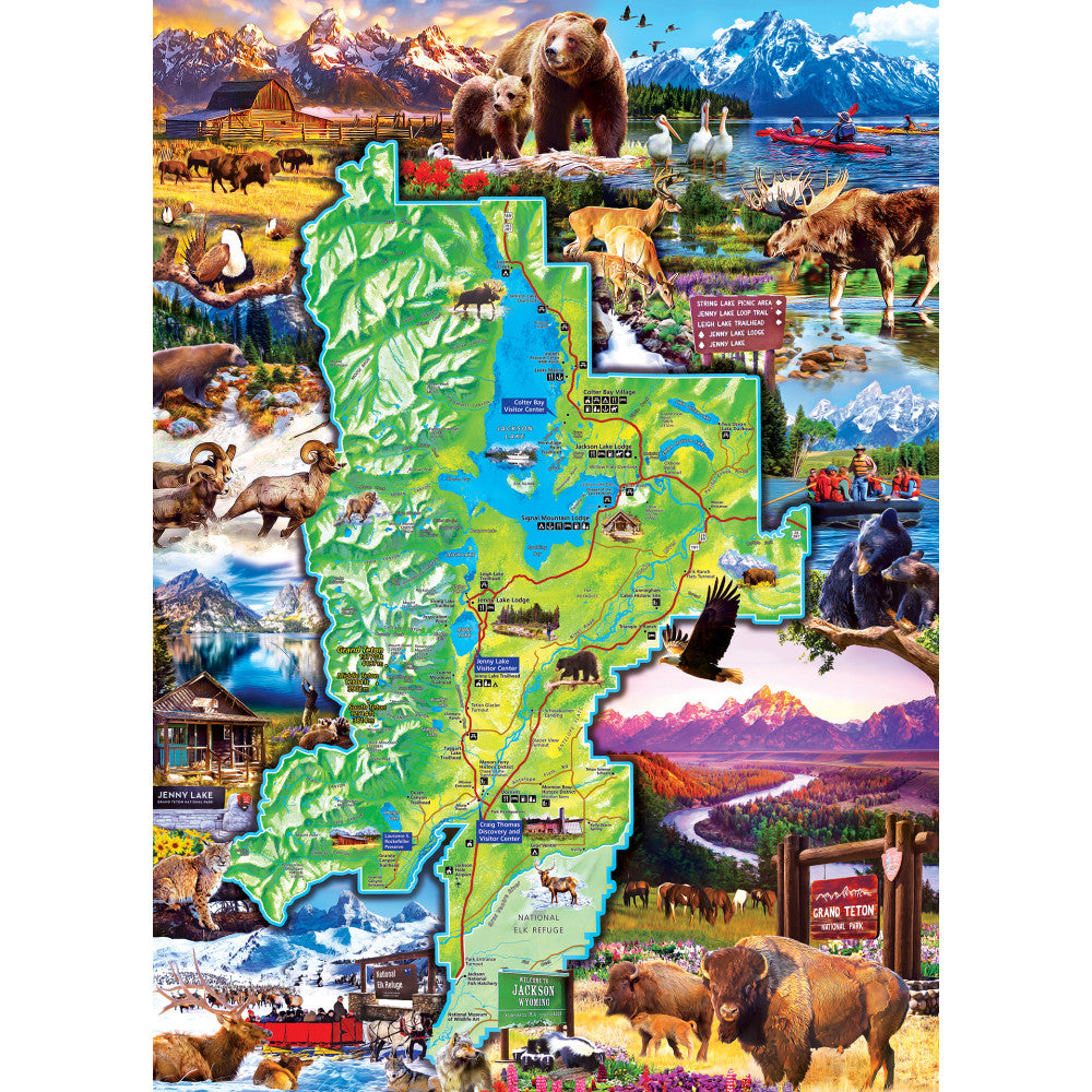 ODP Grand Teton Map - 1000 Piece Puzzle