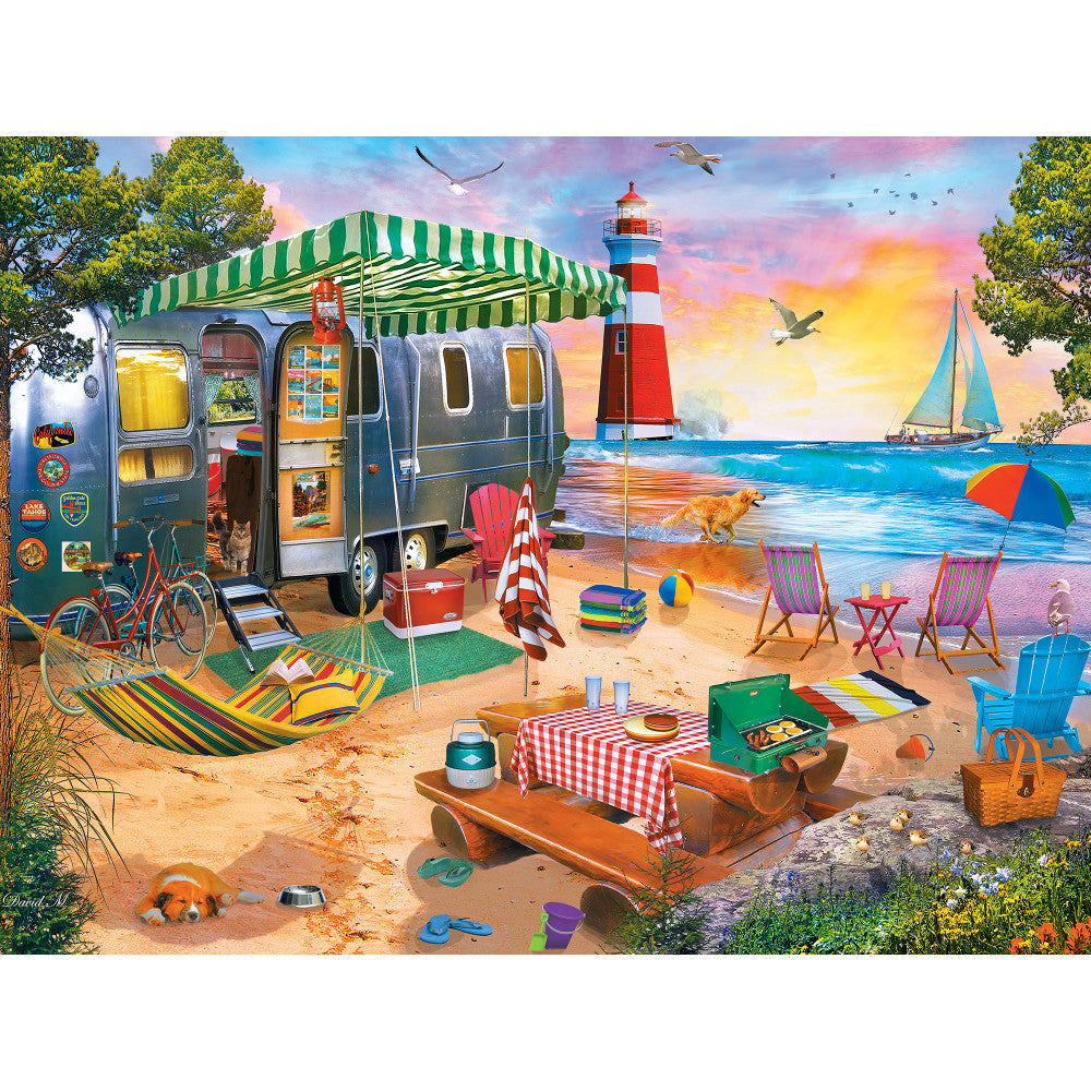 ODP Oceanside Camping - 500 Piece Puzzle