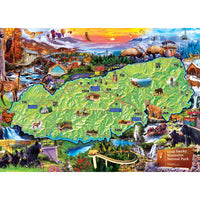ODP Great Smoky Mountains Map - 500 Piece Puzzle