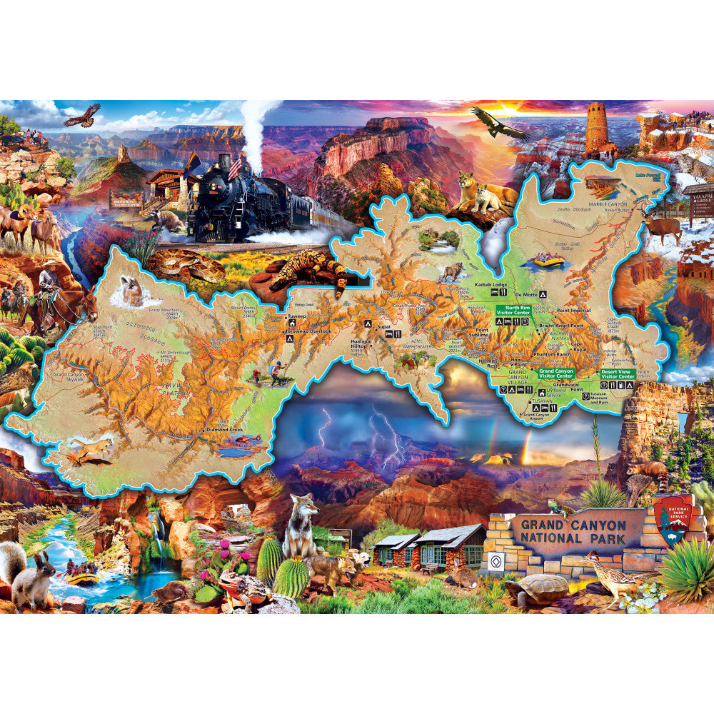 ODP Grand Canyon Map - 1000 Piece Puzzle