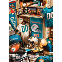 ODP NFL Locker Room - Miami Dolphins - 300 Piece Puzzle