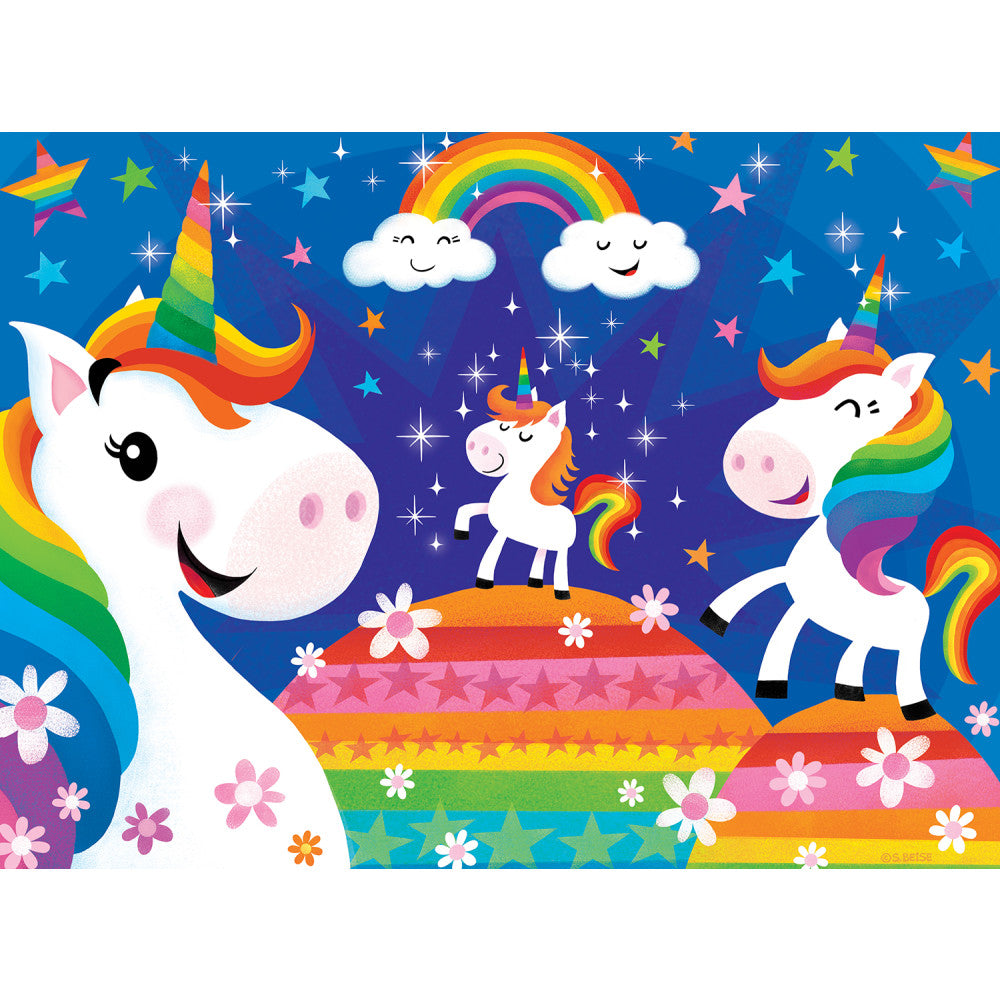 ODP Lil Puzzler - Rainbow Unicorns - 1000 Piece Puzzle