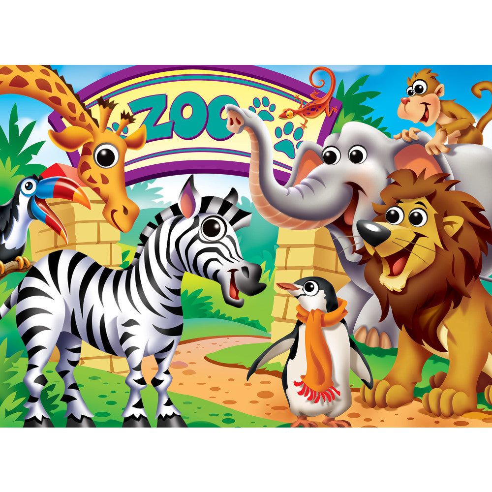 ODP Cartoon Friends - Zoo Animals - 500 Piece Puzzle