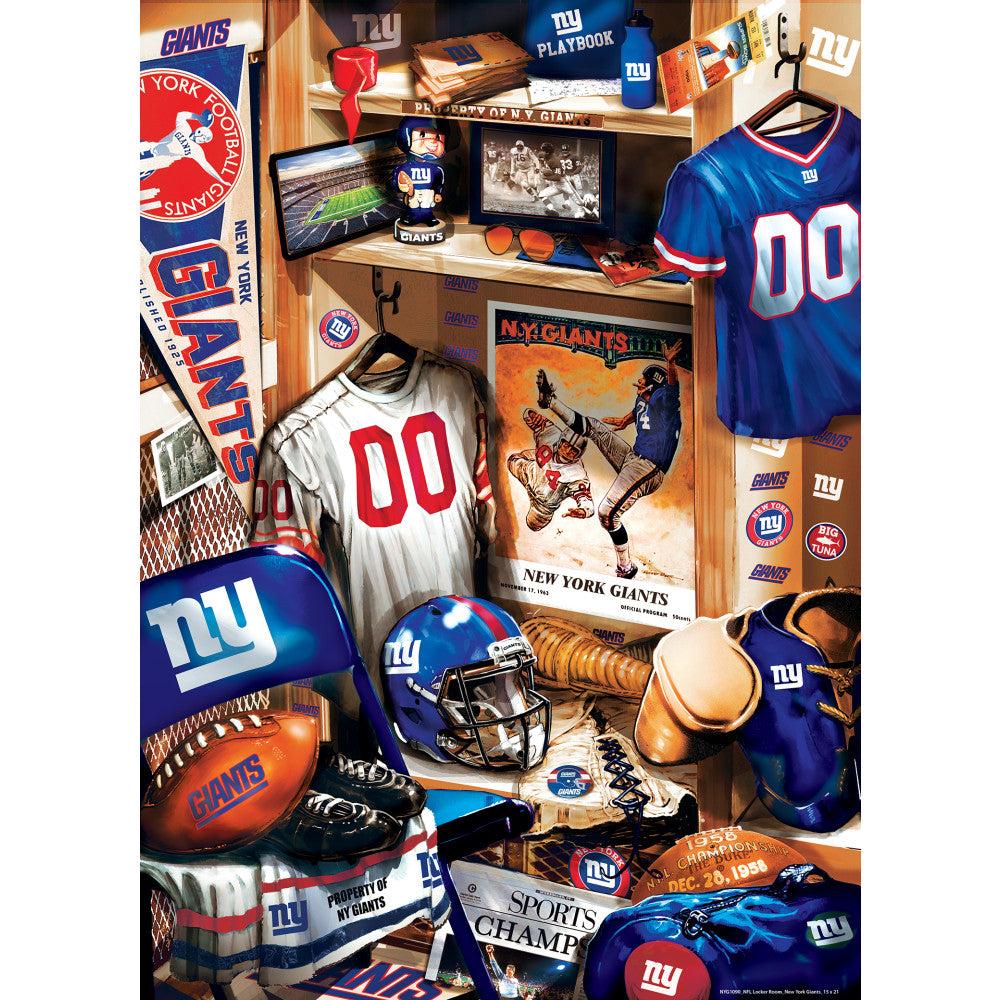 ODP NFL Locker Room - New York Giants - 300 Piece Puzzle