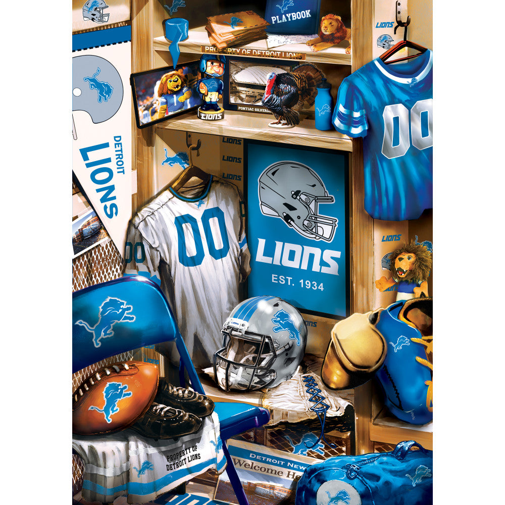 ODP NFL Locker Room - Detroit Lions - 1000 Piece Puzzle