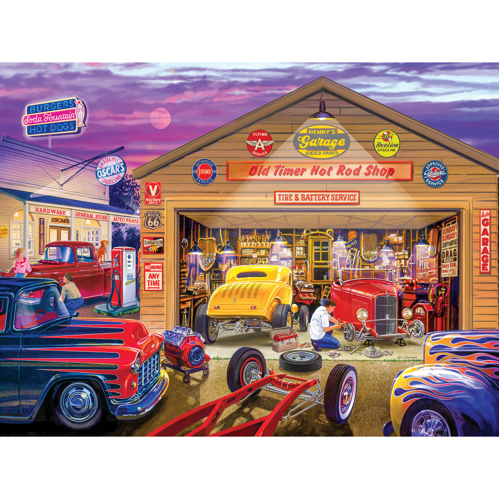 ODP Old Timer's Hot Rods - 500 Piece Puzzle